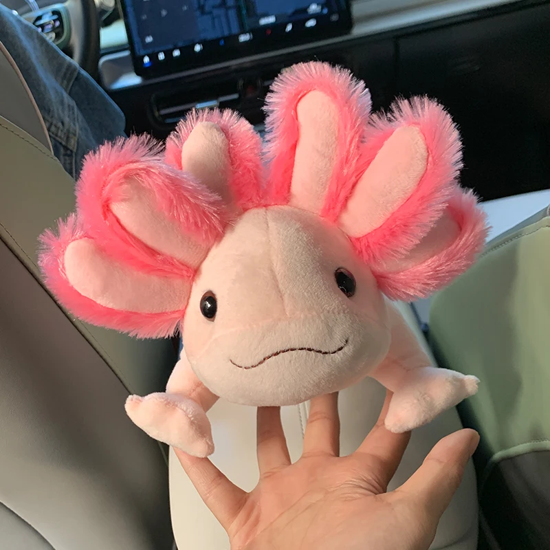 

Axolotl Hexagonal Dinosaur Salamander Doll Cartoon Cute Soft Cute Doll Pink Fish Boy Plush Toy girls Gifts 2025 New in Stock