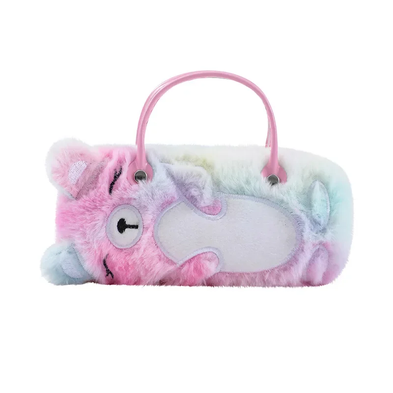 Mochila de urso de pelúcia portátil para crianças, Bolsa bonito para crianças, Saco de caneta escolar, Sacos bonitos para criança, Menina