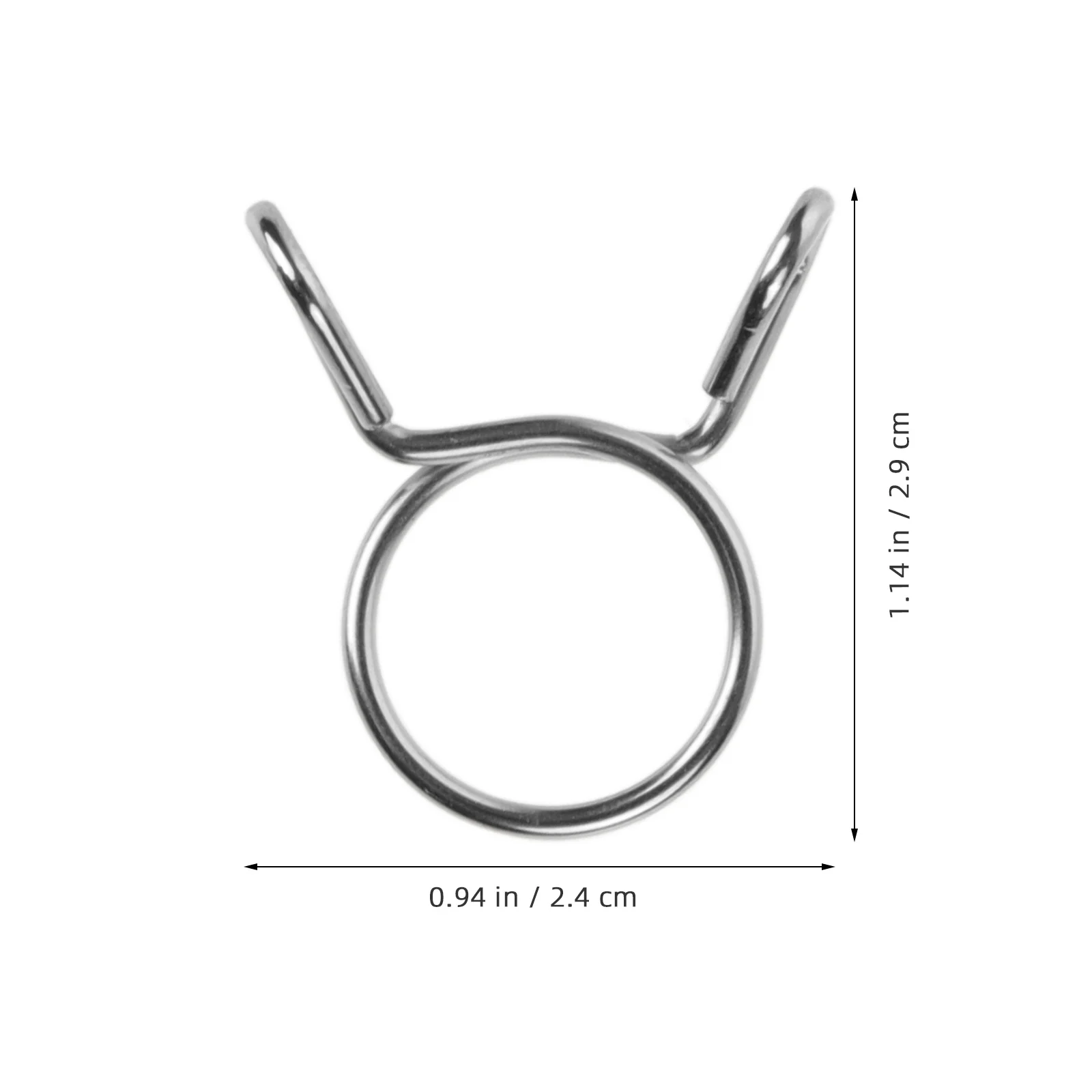 

100Pcs Durable Hose Clamps Strong Fastening Line Clips for Various Pipes Wire Hose Clips Fuel Line Clamp