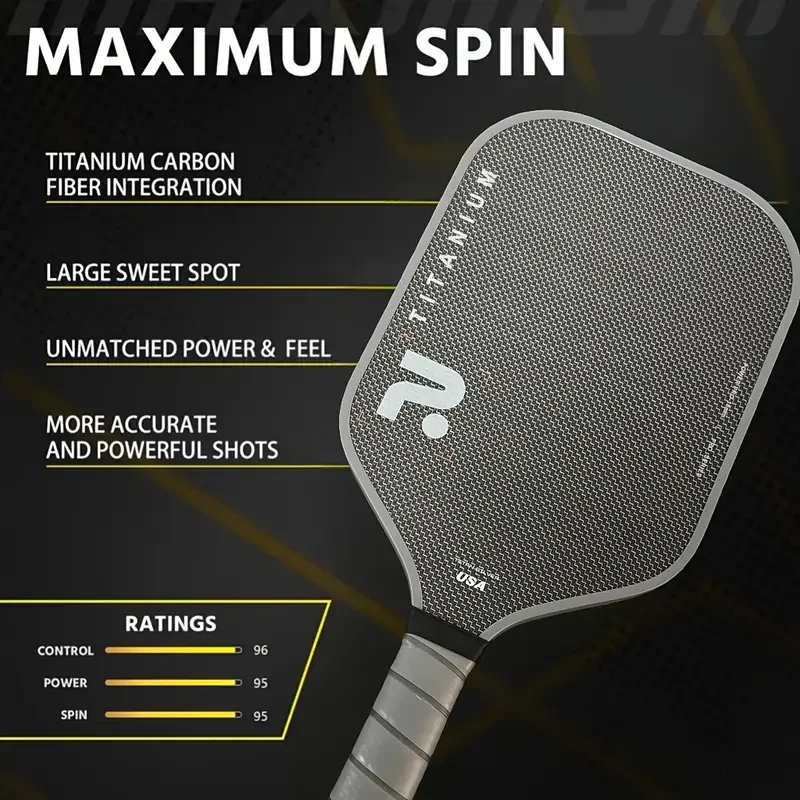 2025 T700 Carbon Fiber Pickleball 6MM Thickep PP-Core Increases Spin & Control New Pickleball Paddle USA PA Approved