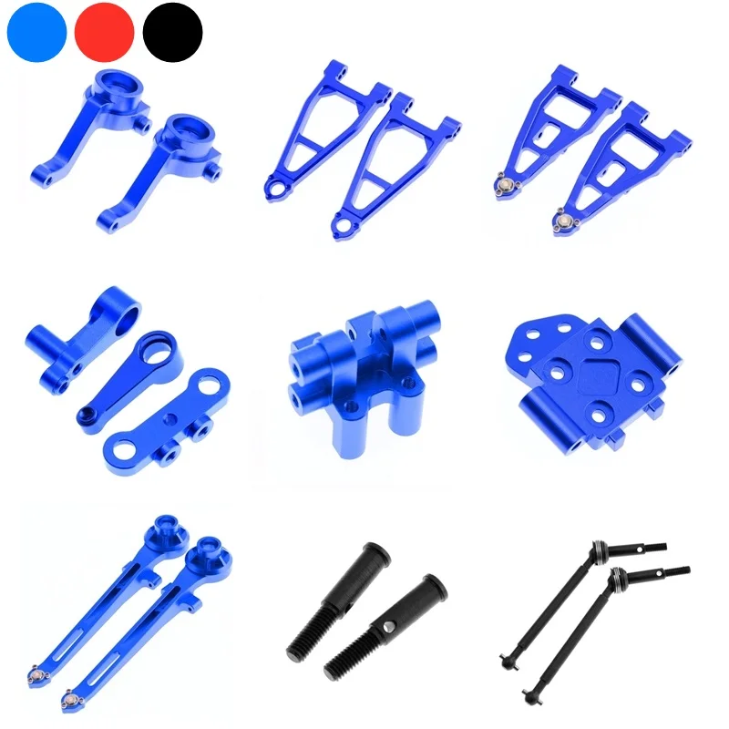 Metal Upgrade Parts Accessories Kit Front and Rear Arm Upright Shock Tower Drive Shaft Set for Tamiya BBX BB01 BB-01 1/10 RC Car