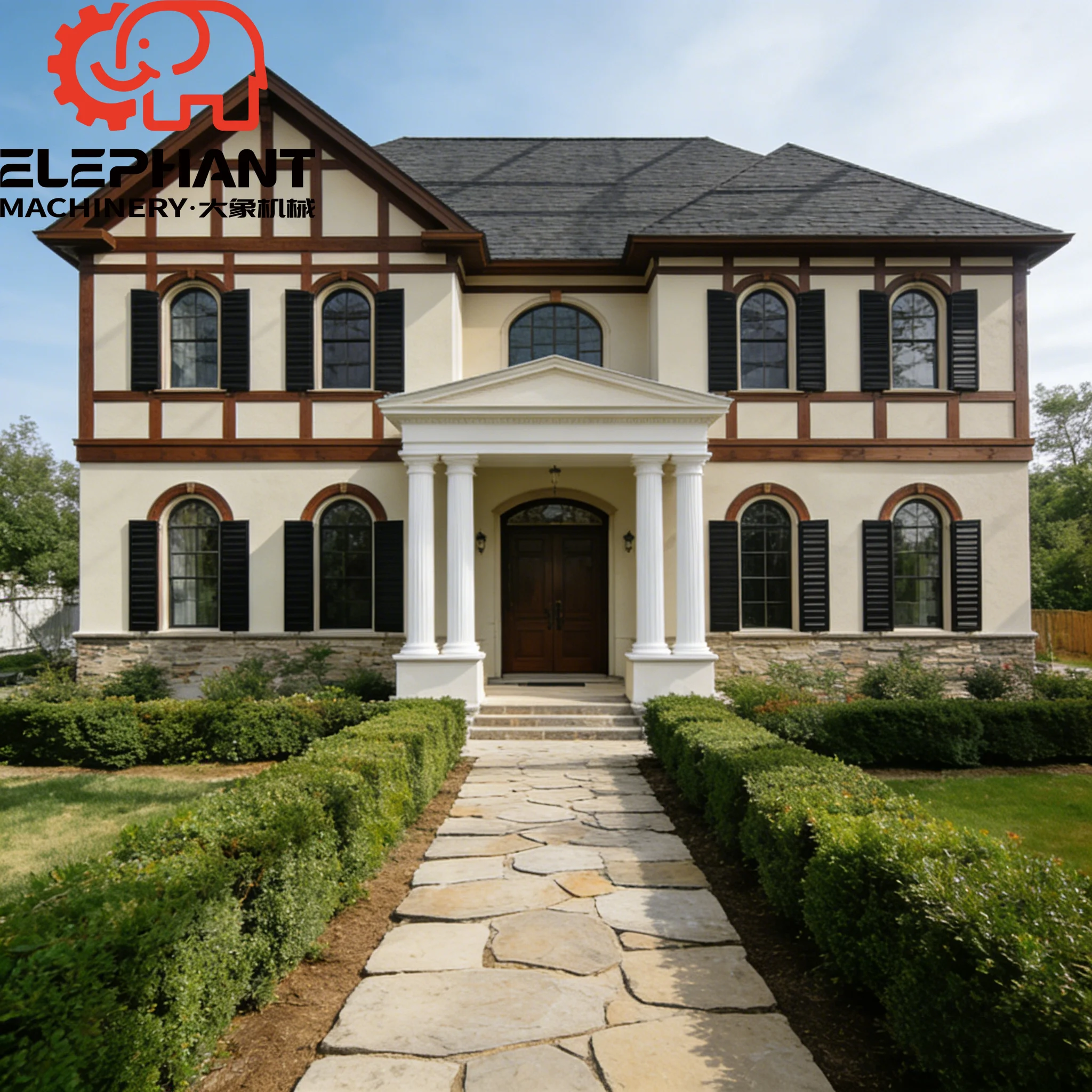 Interior New Design Home Decor Prefabricated Light Steel Frame Villa House a Frame Cabin Manufacturer