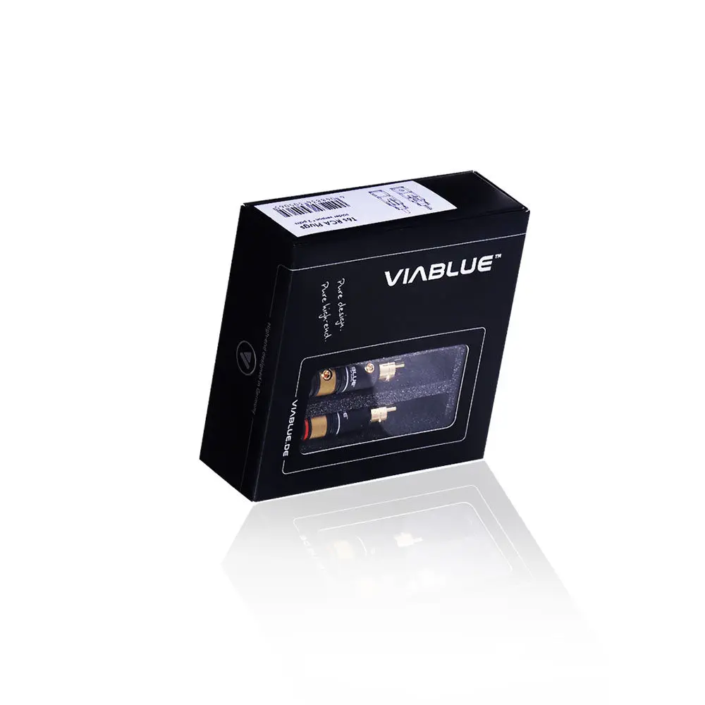 German VIABLUE Weibao T6S RCA Series Pure Copper Plated with 24K Real Gold Audio Signal Cable Phono Plug