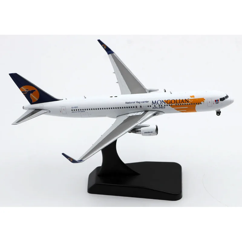 Avion de collection JC Wings, en alliage LH4254, 1:400, MIAT mongolien, B767-300ER, moulé sous pression, modèle JU-1021 avec support, cadeau