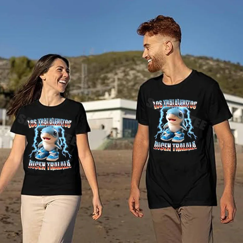 Funny Cursed Gamer Los Tralaleritos Tralalero Dicen Tralala T-Shirt Y2k Humor Cute Italian Brainrot Gamer Saying Tee Novelty Top