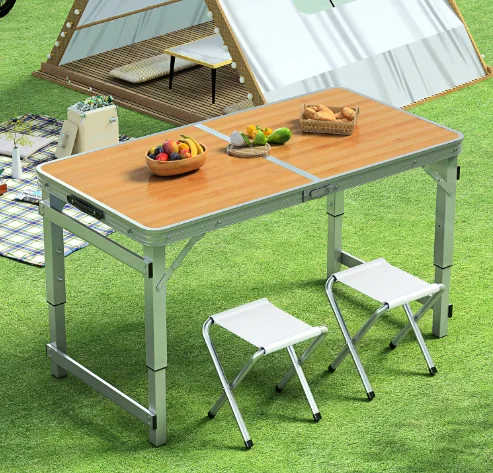 

Легкий алюминиевый портативный складной походный столик для пикника на открытом воздухе, рюкзаки для пляжной рыбалки, барбекю