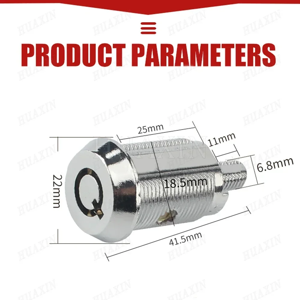 Piezas de máquina Arcade de 25 y 16mm, caja de herramientas para puerta corta en efectivo, cerraduras de leva Tubular, llave del mismo número para caja de correo, máquina de juego recreativo, 1 unidad