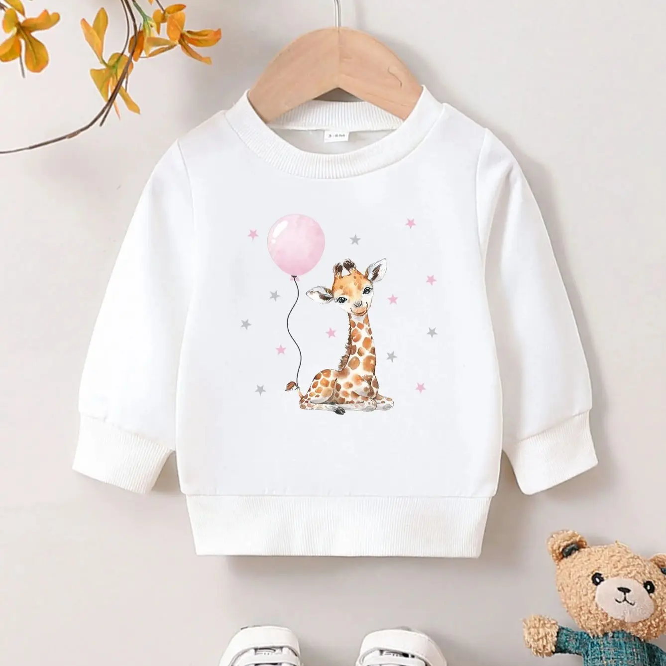 Autumn And Winter Cute Cartoon Casual Printed New Hoodies For Girls Aged