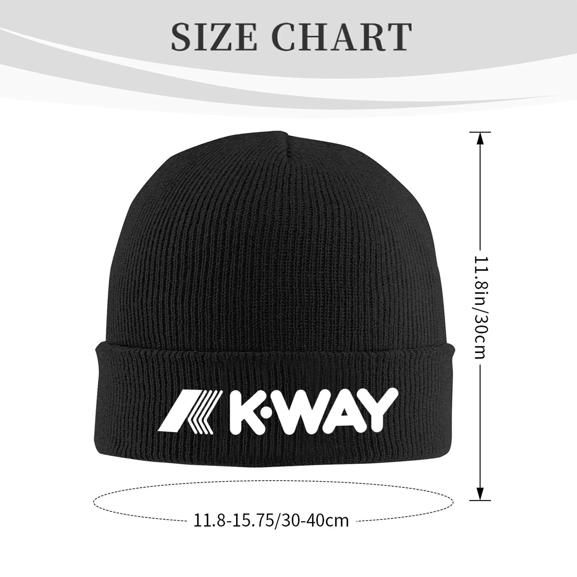 K-Ways Logo Hat Autumn Winter Beanie Warm French Brand Cap Men Women Acrylic Skullcap