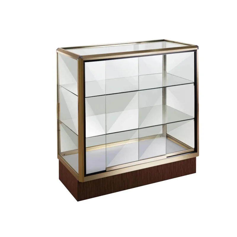 custom.Secure Retail Display Cabinet - Locking Glass Showcase with LED Lighting & Adjustable Shelves Specialty Stores