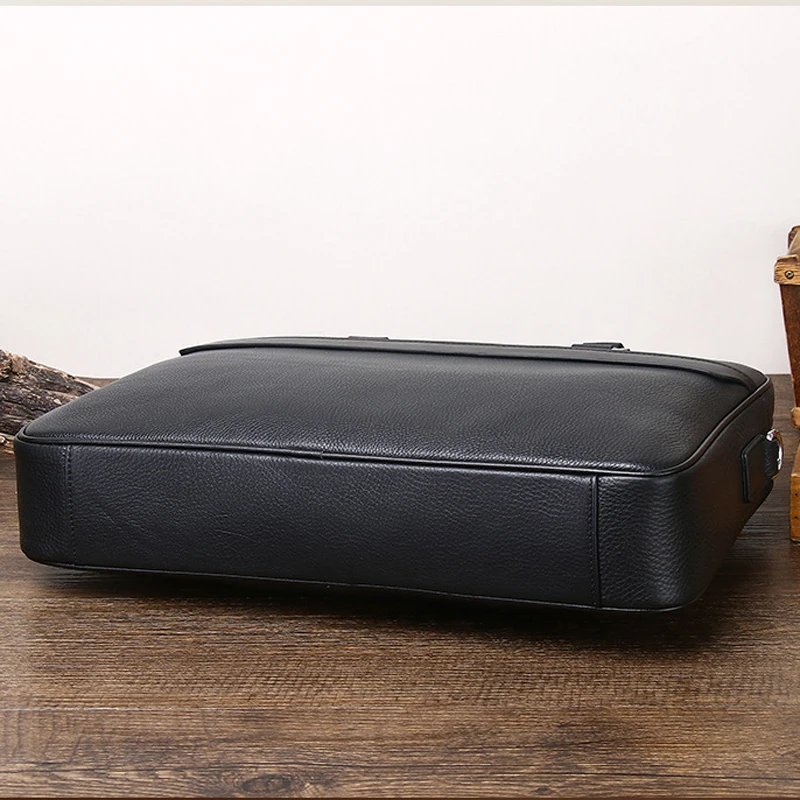 2026 New Luxury Cow Genuine Leather Business Men's Briefcase Male Shoulder Bag Men Messenger Laptop Computer Designer Bags