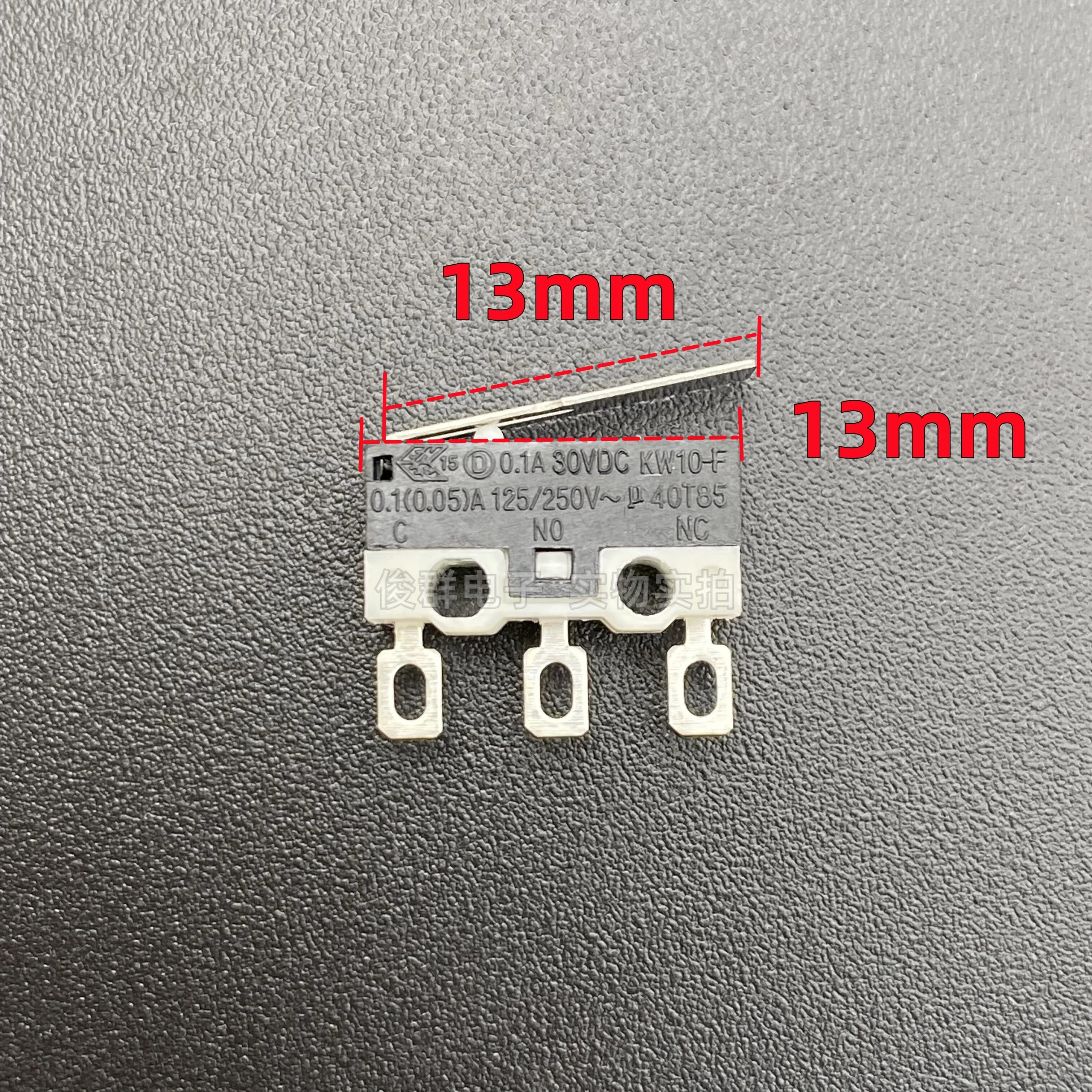 20pcs/Southeast KW10-F Micro Switch 3 Pin 0.1A Small Travel Limit Reset Touch Mouse Button