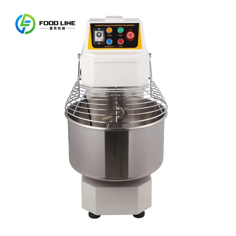 Customized 28/37/50Kg  Automatic Spiral Dough Blender Heavy-Duty Flour Mill Mixer Commercial Bakery Dough Mixer