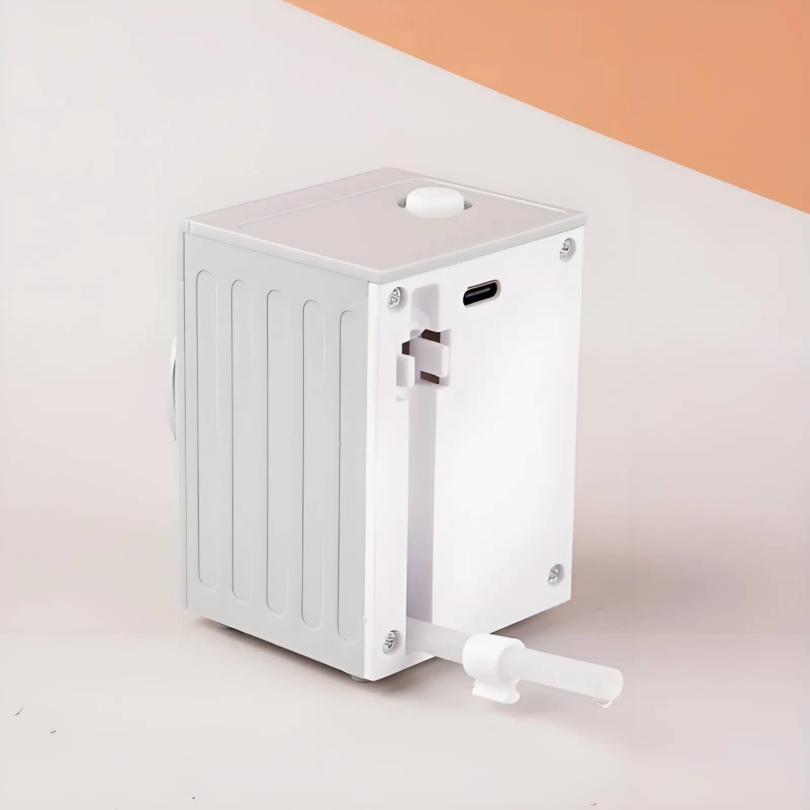 Battery-Powered Dollhouse Washer Working Function Miniature Washing Machine Electric Toy Washer for Girls