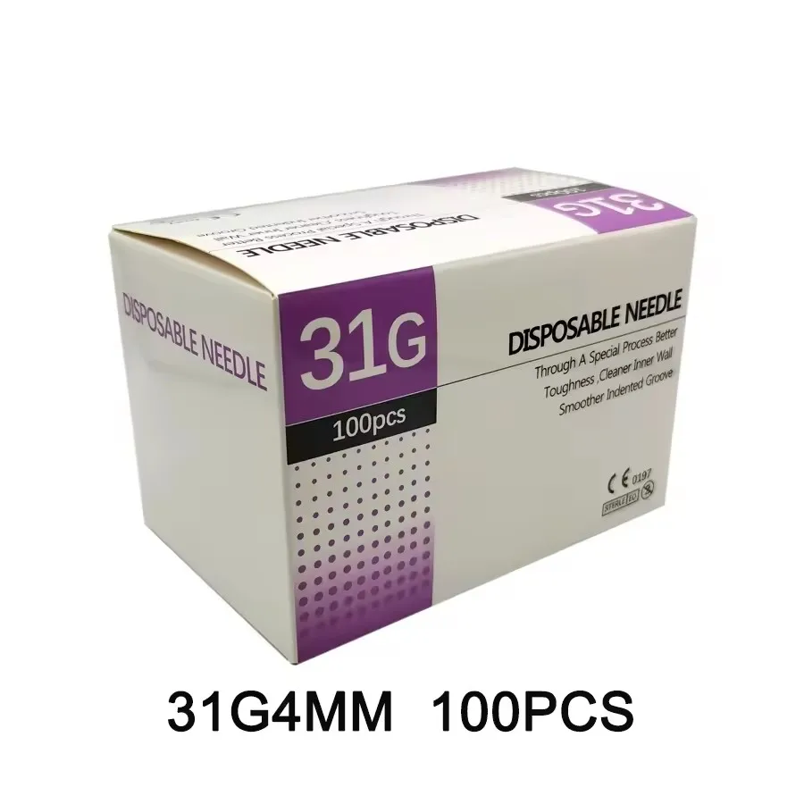 

10/20/50/100PCS31g/32g/34g Superfine Small Painless needle 4mm 13mm 25mm 38mm ultrafine Teeth Eyelid Tool Needles