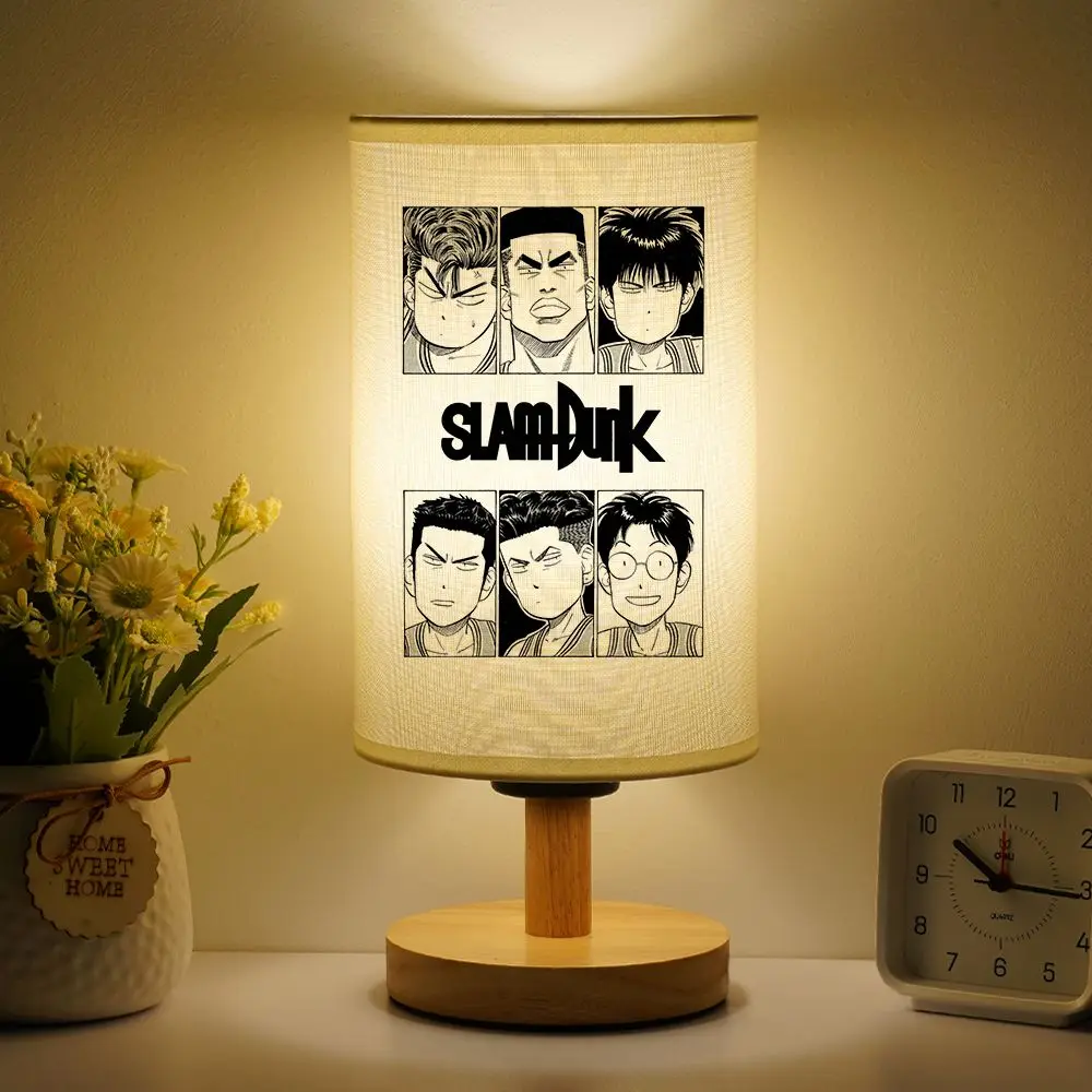 Slam Dunk Sakuragi Hanamichi Rukawa Kaede Cartoon Personalized Bedside Lamp Creative Anime Movie Eye Protection Table Lamp Gift