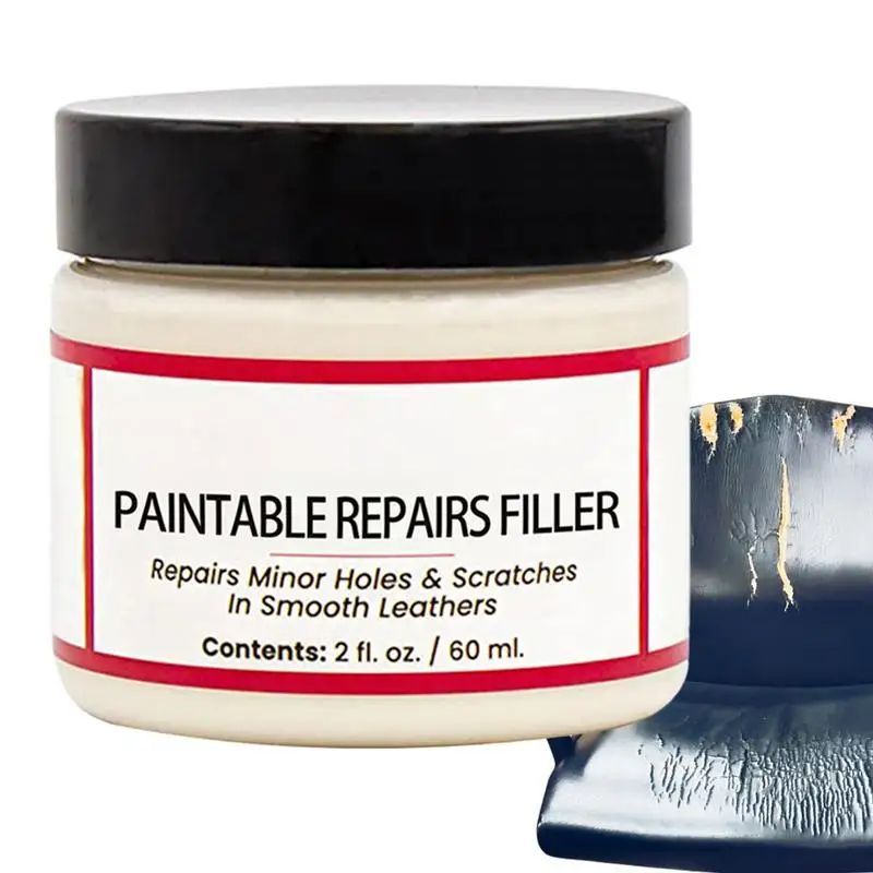 

Car Leather Filler Repair Natural 60ml Compound Leather Restoration Cream Leather Filler Repair Car Leather Conditioner Cleaner