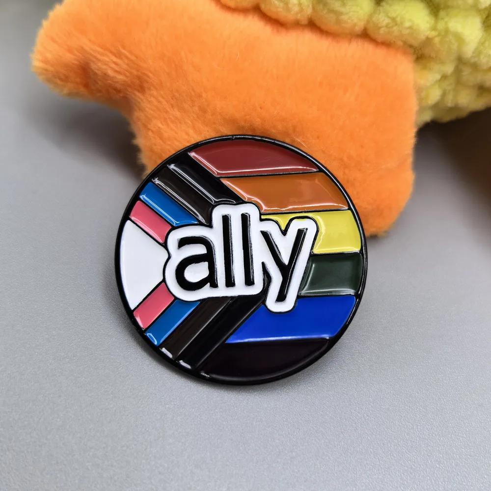 فخر العلم حليف المينا دبوس LGBTQ المساواة مثلي الجنس مثليه ثنائي الجنس عبر يدعم قوس قزح بروش شارة مجوهرات اكسسوارات #3