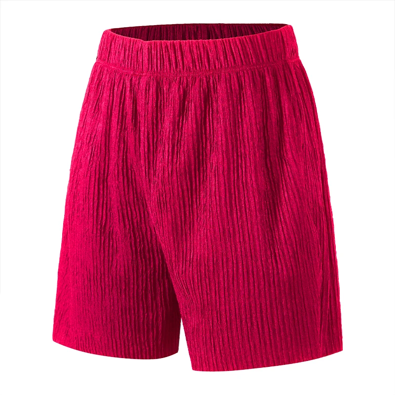 Summer Women's Solid Color Soft Texture Fashionable Shorts, Comfortable And Versatile, Elastic Waisted Home Shorts With Pockets