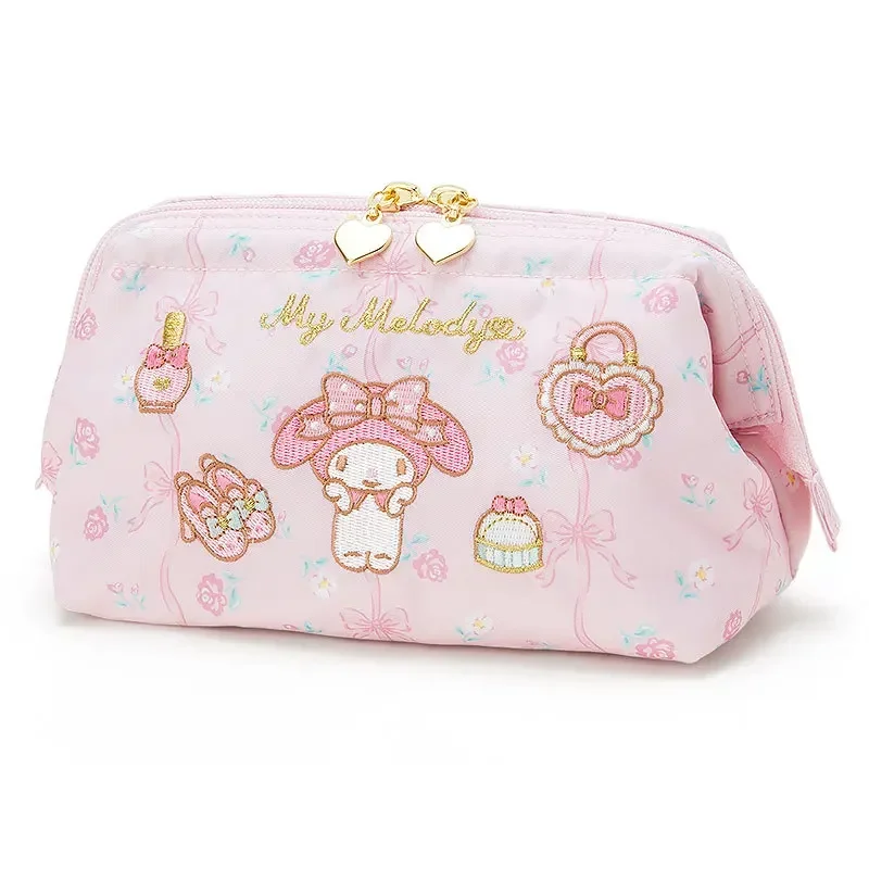 Sanrio hello kitty кошелек для монет, клатч для девочек, сумка для хранения с вышивкой Melody, косметичка, пенал