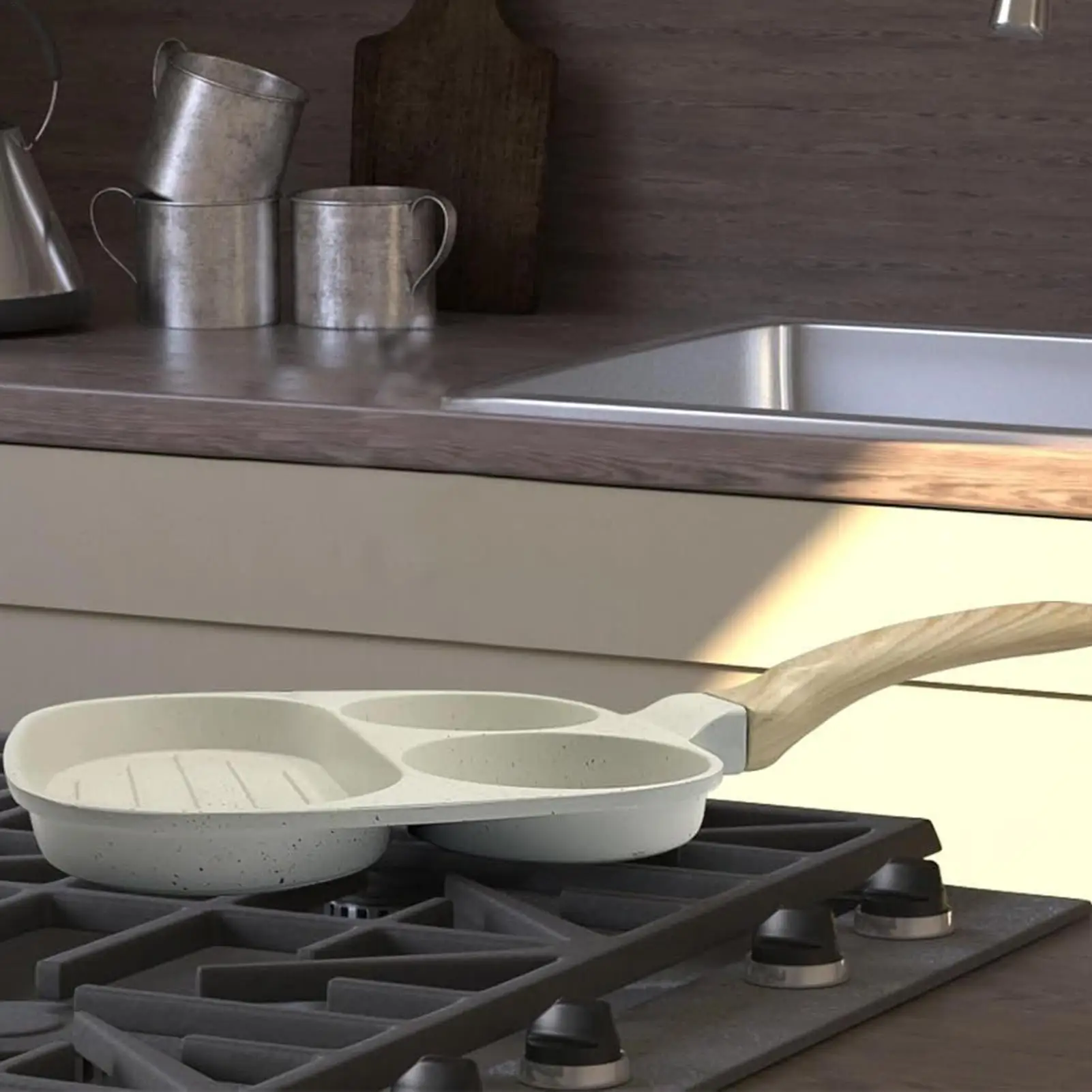 

Сковорода для омлета с антипригарным покрытием, сковорода-гриль, посуда для газовой плиты и индукционной плиты, гриль для омлета, легко моется, можно мыть в посудомоечной машине, дома