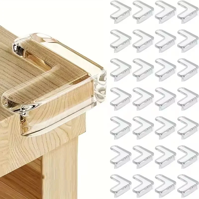 

10PCS Clear Anti-collision Coffee Table Furniture Corner Protectors Soft Corner Sheathing Living Room Decor