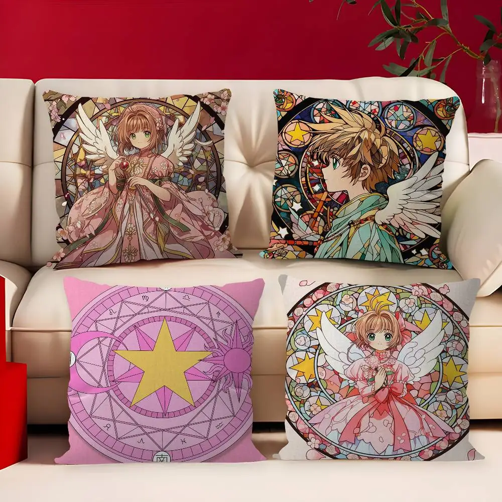 Cardcaptor Sakura Cushion Cover Pillowcase Upholstery Sofa Throw Pillow Home Decor Pillowcas