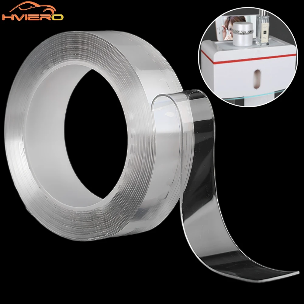 Nano Tape width 30mm Tracsless Double Sided Transparent No Trace Reusable Waterproof Adhesive tape Cleanable Car Special strong