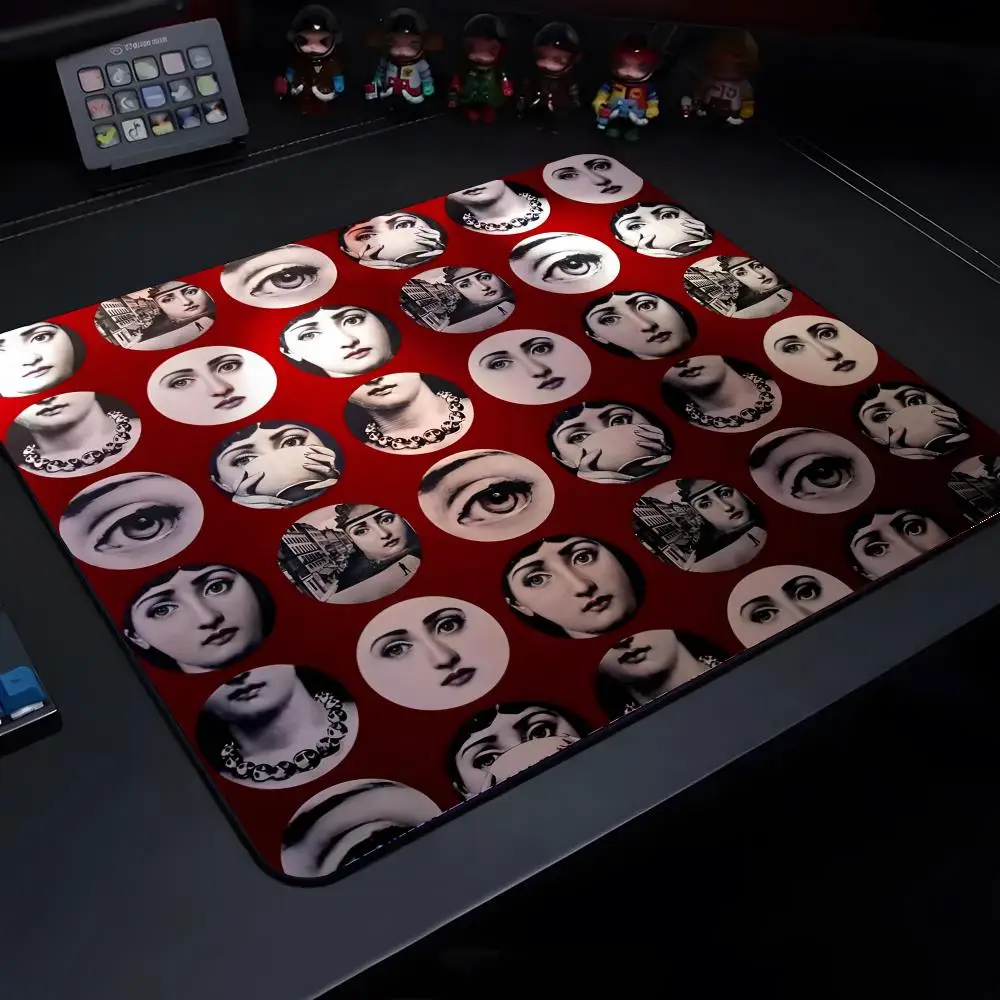 

Face Art Fornasettie Mouse Pad game e-sports universal desktop laptop simple office rubber small non-slip pad 300x250