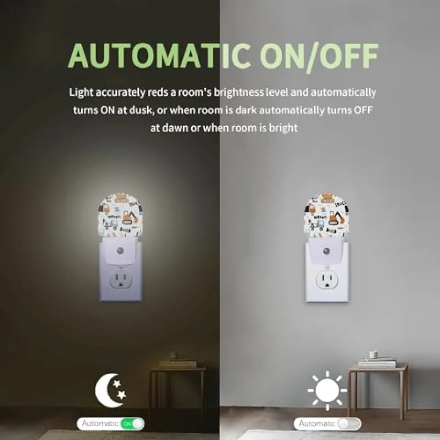 Night Light, Night Light Plug into Wall with Dusk to Dawn Sensor, LED Lamp Energy Saving Lights for Men Women Boys Girls, Lamp view 4