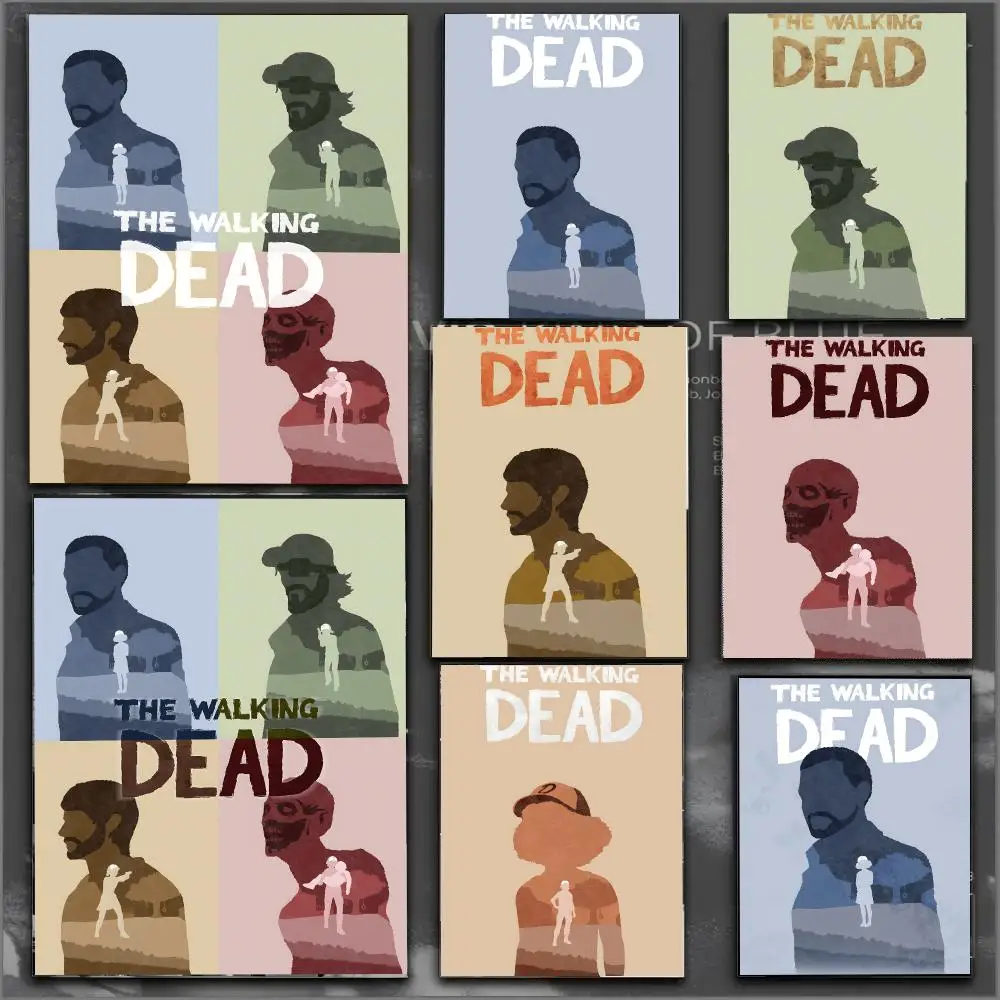 Classic Games The Walking Dead Poster Modern Aesthetic Print Minimalist Bedroom Living Room Home Decor Gift