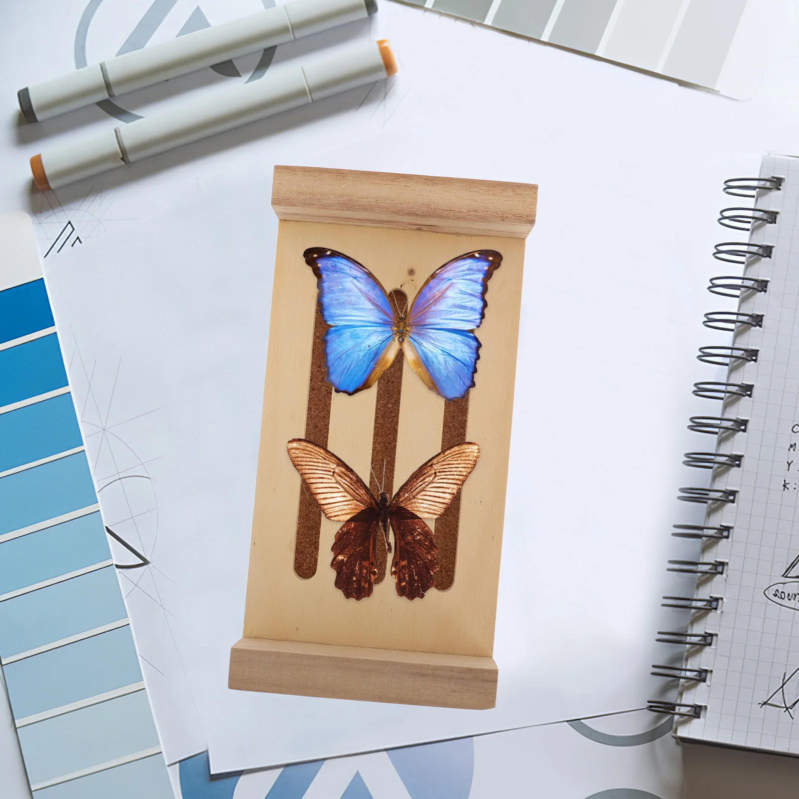 

Specimen Display Base Wood Material Specimen Spreading Board for Butterfly Wing Mounting and Pinning Tool for Entomology Study