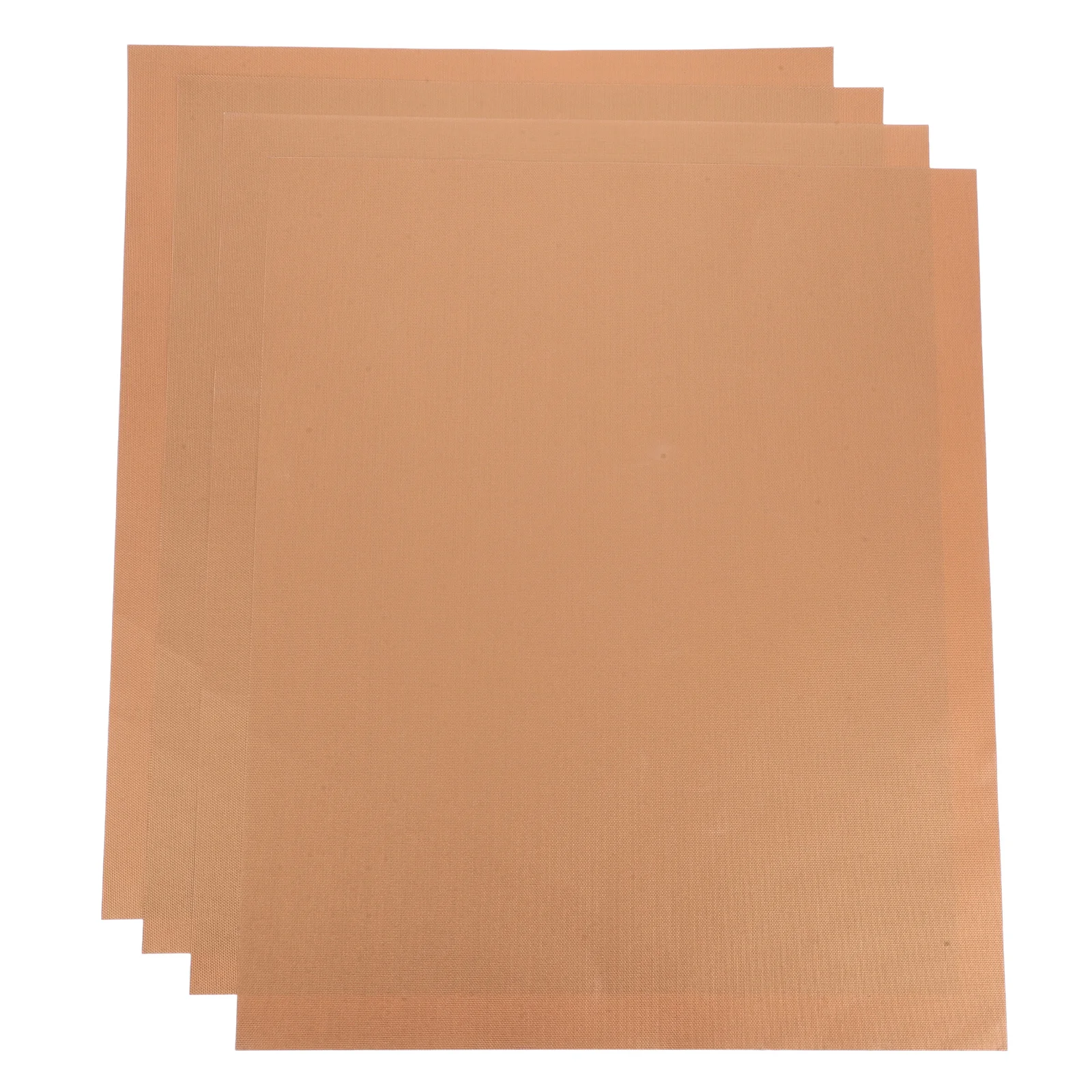 

4Pcs Copper Color Nonstick Grill Mats Outdoor Heat Resistant Bbq Pads Barbecue Accessories for Family Picnic Party