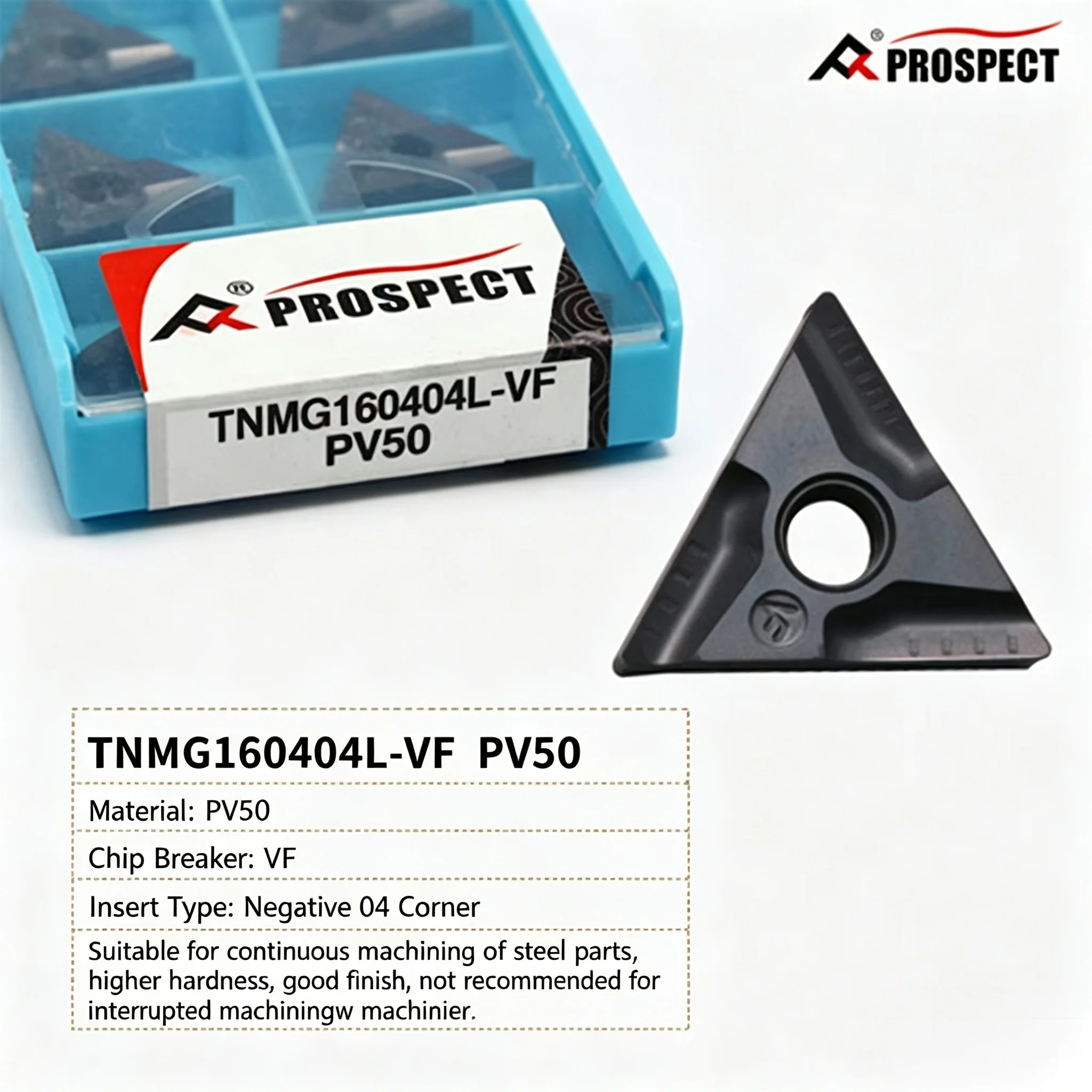 PROSPECT TNMG160408L-S GD3000 TNMG160404L TNMG160404R-UF VF PV50 P8080 TNMG160404-BF MQ P6205H P8090 Carbide Insert TNMG Inserts