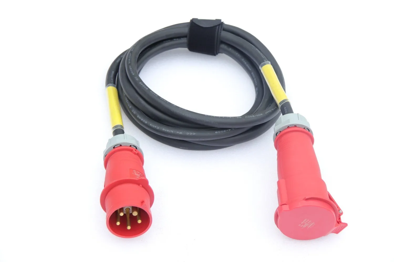 32A CEE Power Cable 5 Pin Plug in/out 5X16mm Cable Length 10meter for Stage