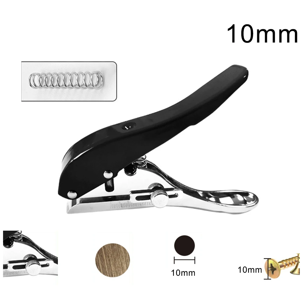 Pinza per fascette per bordi con profondità regolabile per progetti di lavorazione Risultati puliti Capacità di punzonatura profonda per la lavorazione della pelle