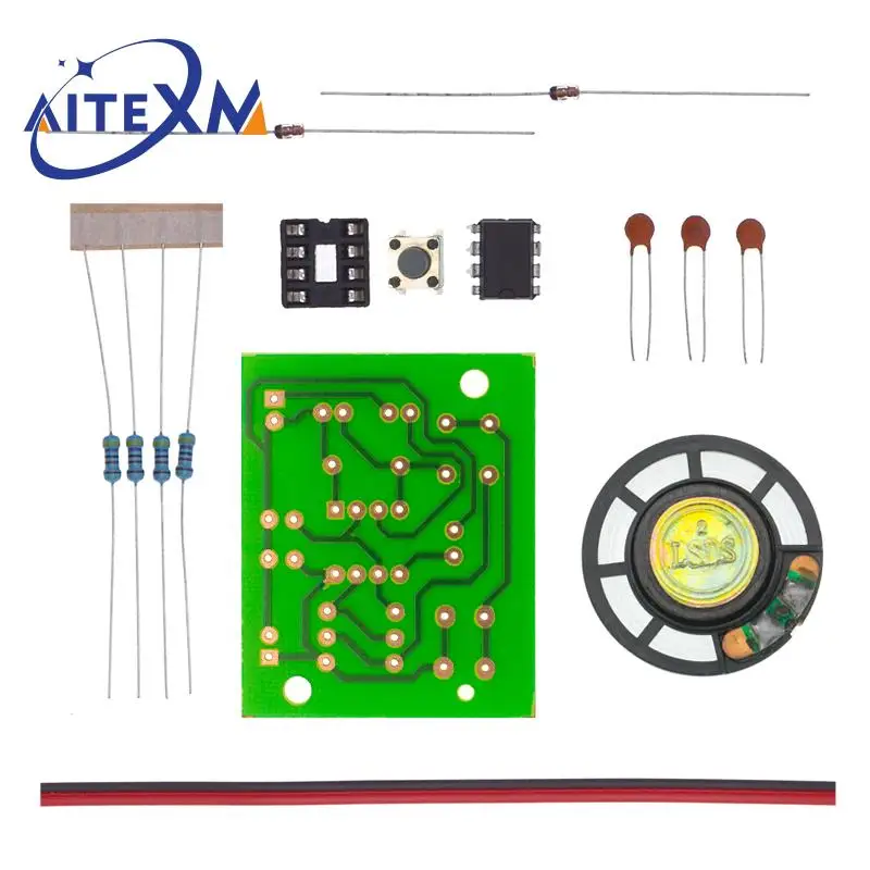 NE555 Doorbell Suite Electronic Production Doorbell Suite DIY Kit Ding dong doorbell PCB welding laboratory