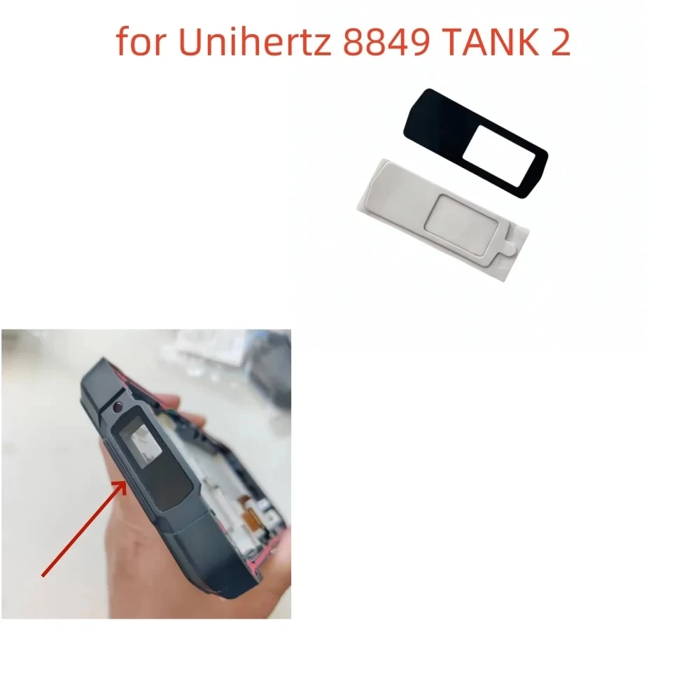 New For Unihertz 8849 Tank 2 Cell Phone Under Laser Projector Lens Glass Cover Projection Repair Part With Adhesive Tape