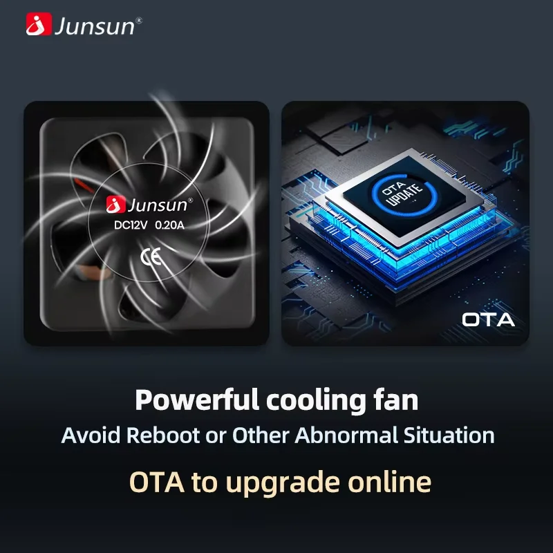 Junsun AI Voice CarPlay Android Auto Universal 7 "9" 10 "راديو السيارة ستيريو الوسائط المتعددة Autoradio GPS DSP أنظمة ذكية ثلاثية الأبعاد UI #6