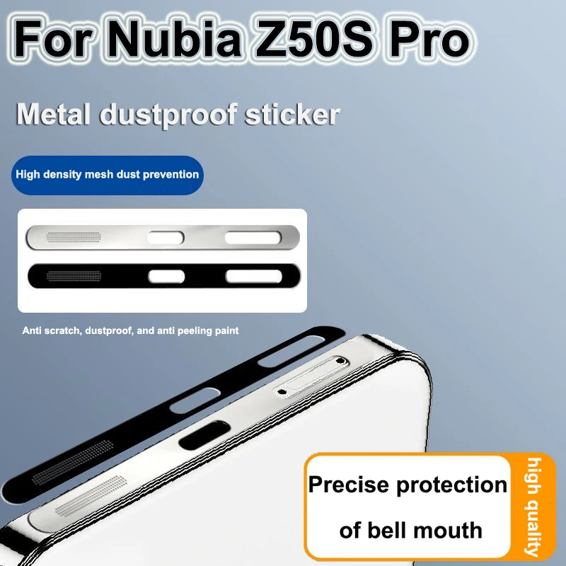 For Nubia Z50S Pro Phone Speaker Mesh Dustproof Stickers Z50SPro Metal Speaker Dust Protector Cover Metal integrated dustproof