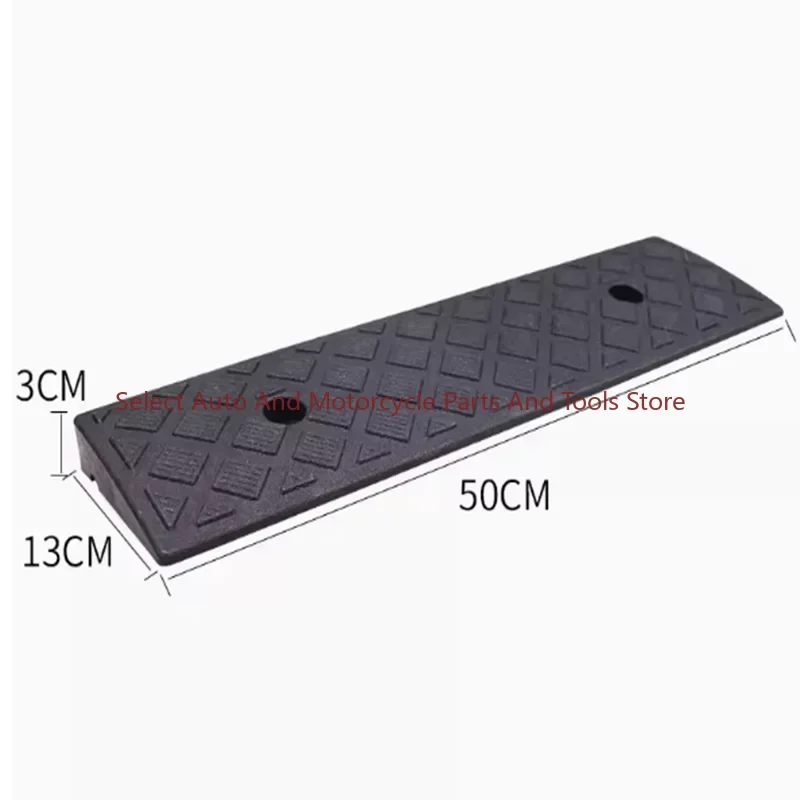 50*13*3cm Plastic PVC Curb Ramp PortableThreshold Pad Ramp For Loading Dock Sidewalk Scooter Motorcycle Car Triangle Mat