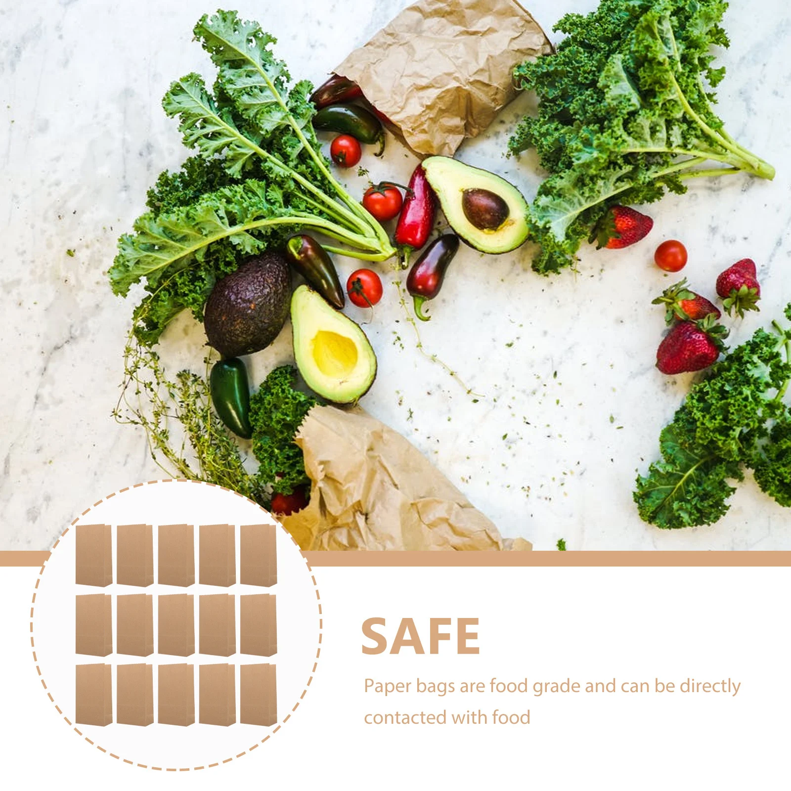 

100Pcs Small Paper Bags Food Grade Non Sticky Safe for Candies Pastries Portable Bread Bags Multi Function Dessert Accessory