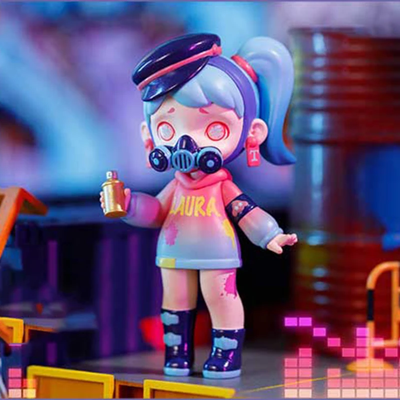 Toycity Laura Theme "Full Time Trendsetter" سلسلة الاتجاه صندوق أعمى مجموعة اللعب الأصلي عمل الشكل صندوق غامض عشوائي Gif