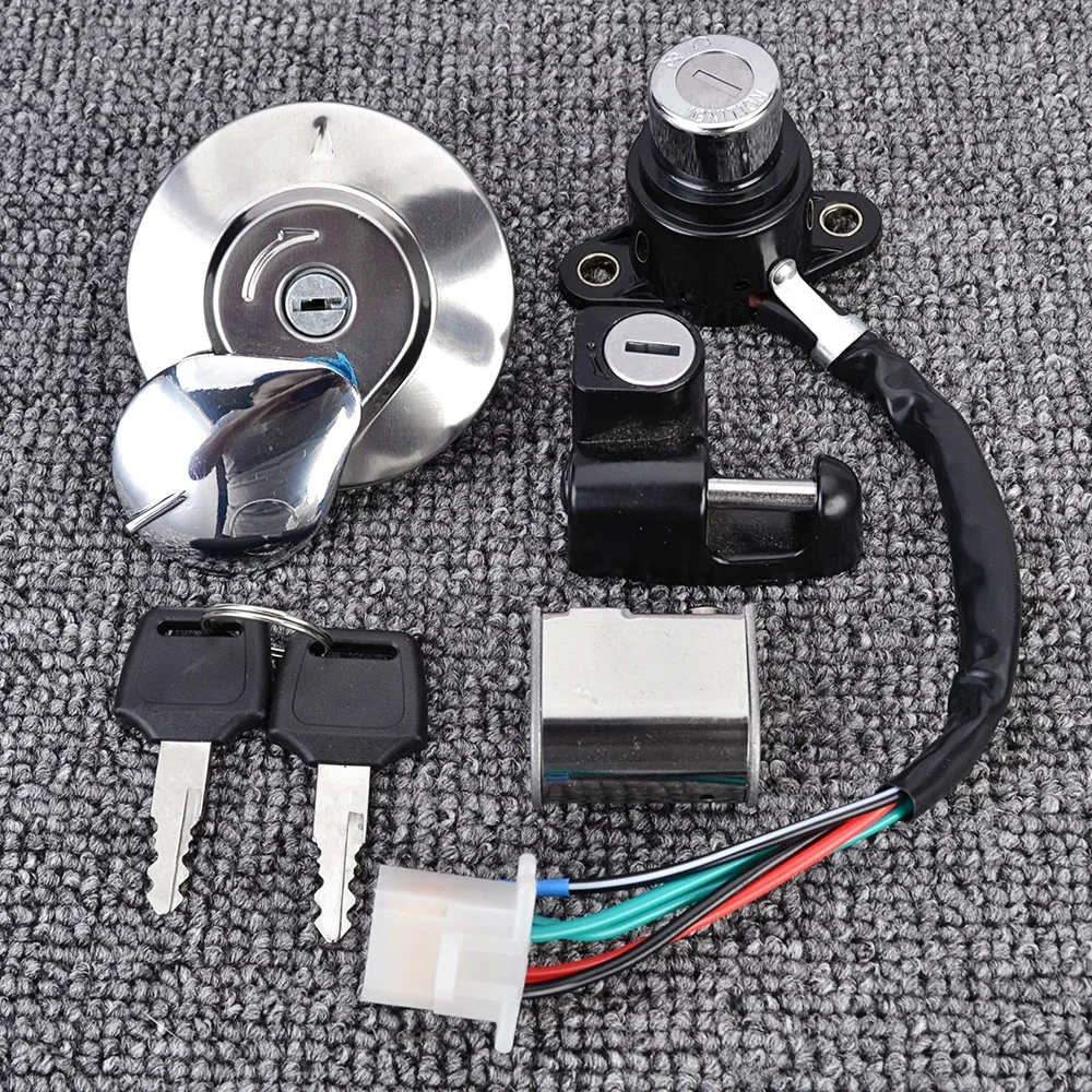 For Honda CMX250 (REBEL)1985-2014 CA125 1995 1996 1997 1998 1999 Fuel Gas Cap Ignition Switch Seat Lock with Key Kit