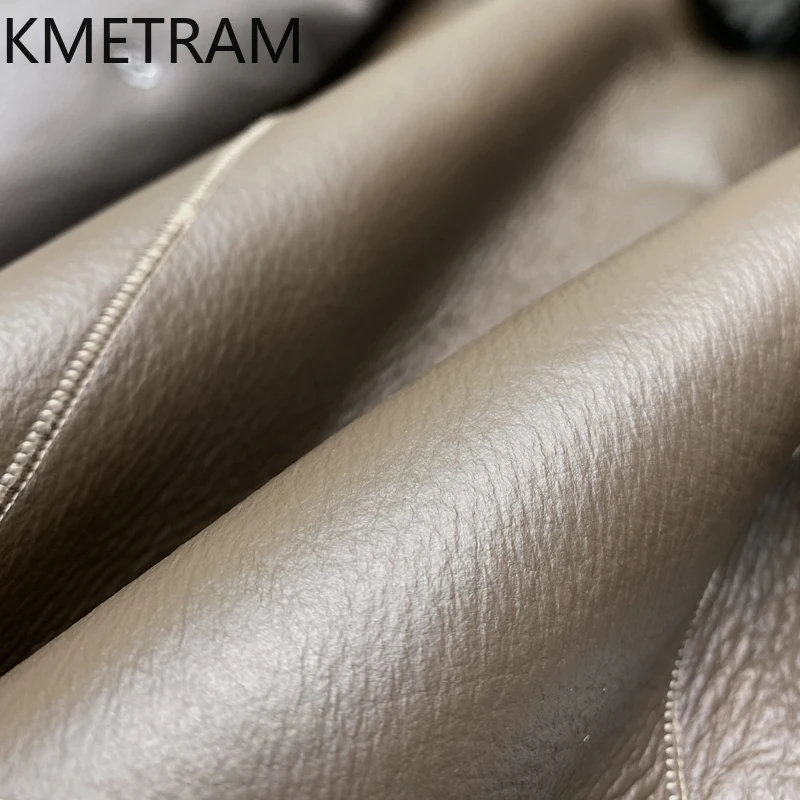 KMETRAM 100% lana toscana o Merino Natural piel de oveja prendas de vestir exteriores mujer abrigo largo de piel auténtica mujeres nueva ropa de invierno 2025 шу pia