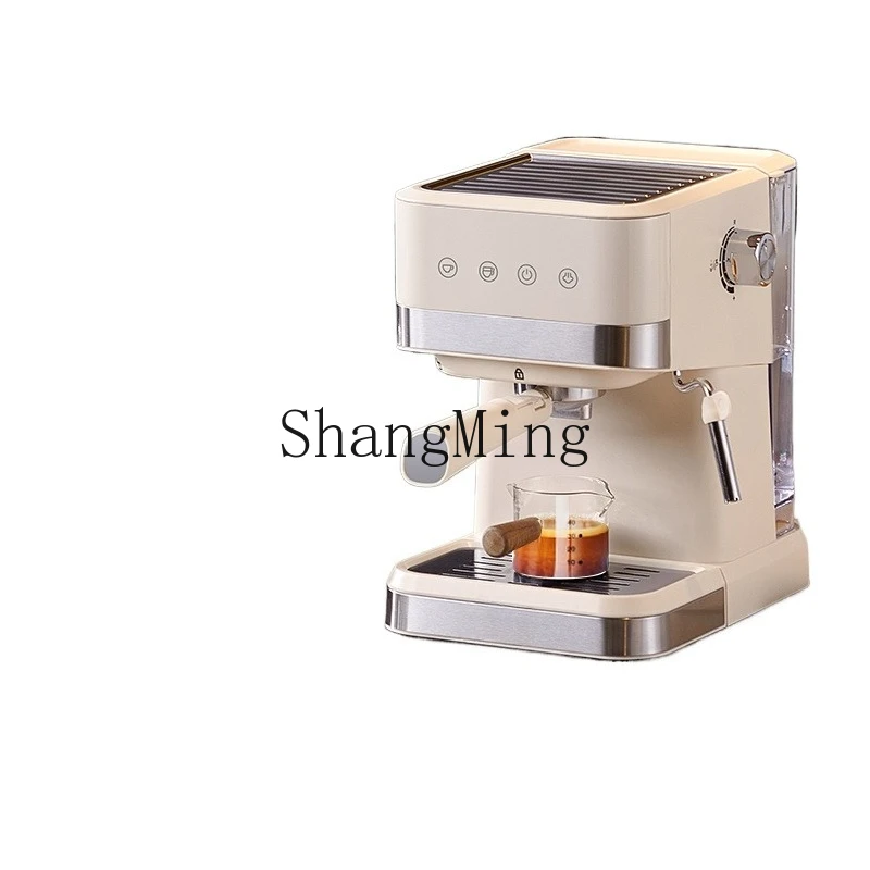 

ZYY household small semi-automatic steam milk foam concentrated office coffee machine