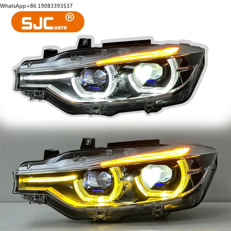 

SJC Laser Dual-Color Yellow & White Headlights for BMW 3 Series F30 F35 Hot Sale Car Accessories Auto Headlights Front Light