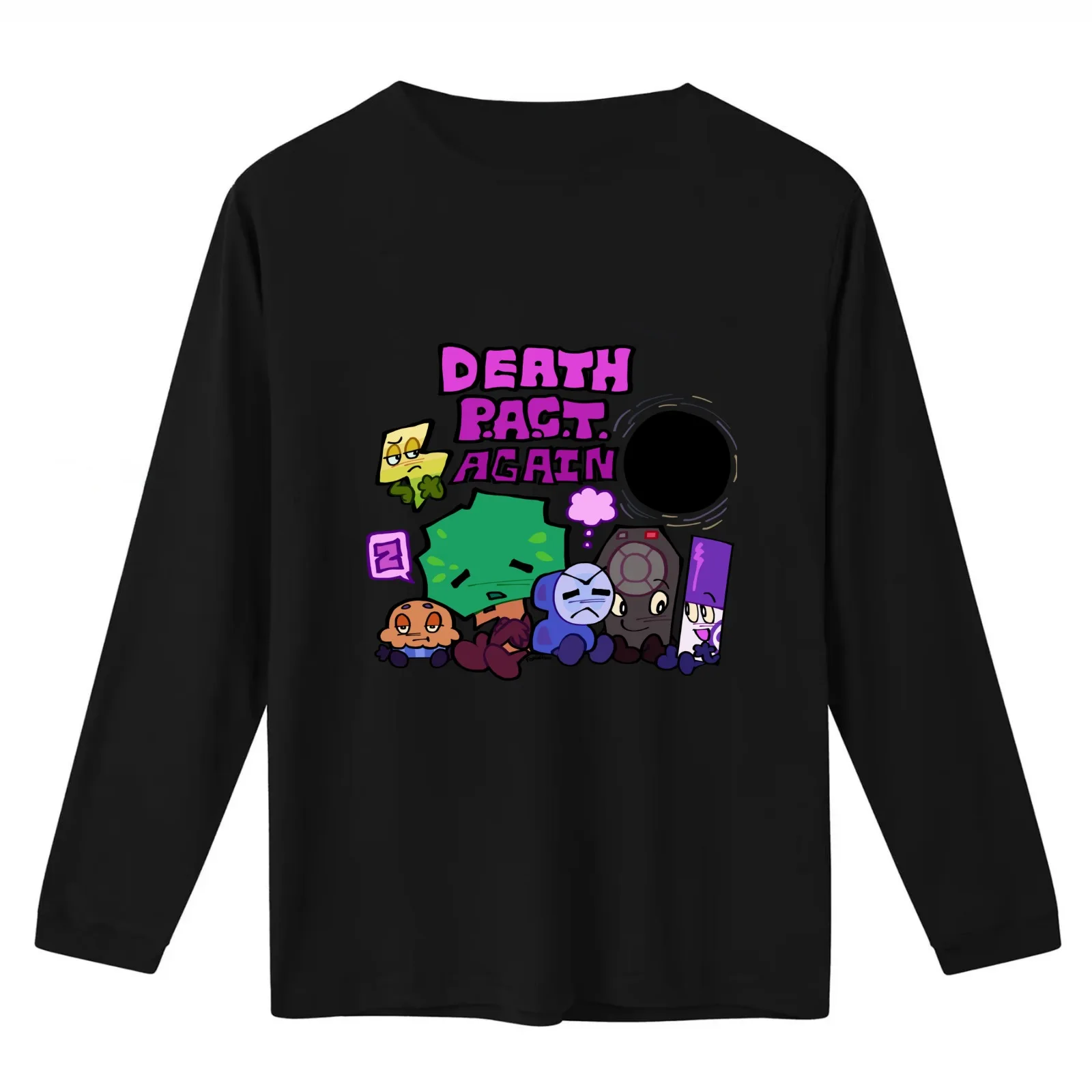Team death pact chilling T-Shirt Summer Casual Cotton Tee Oversized Streetwear Tops Vintage Graphic Print Unisex Men Women