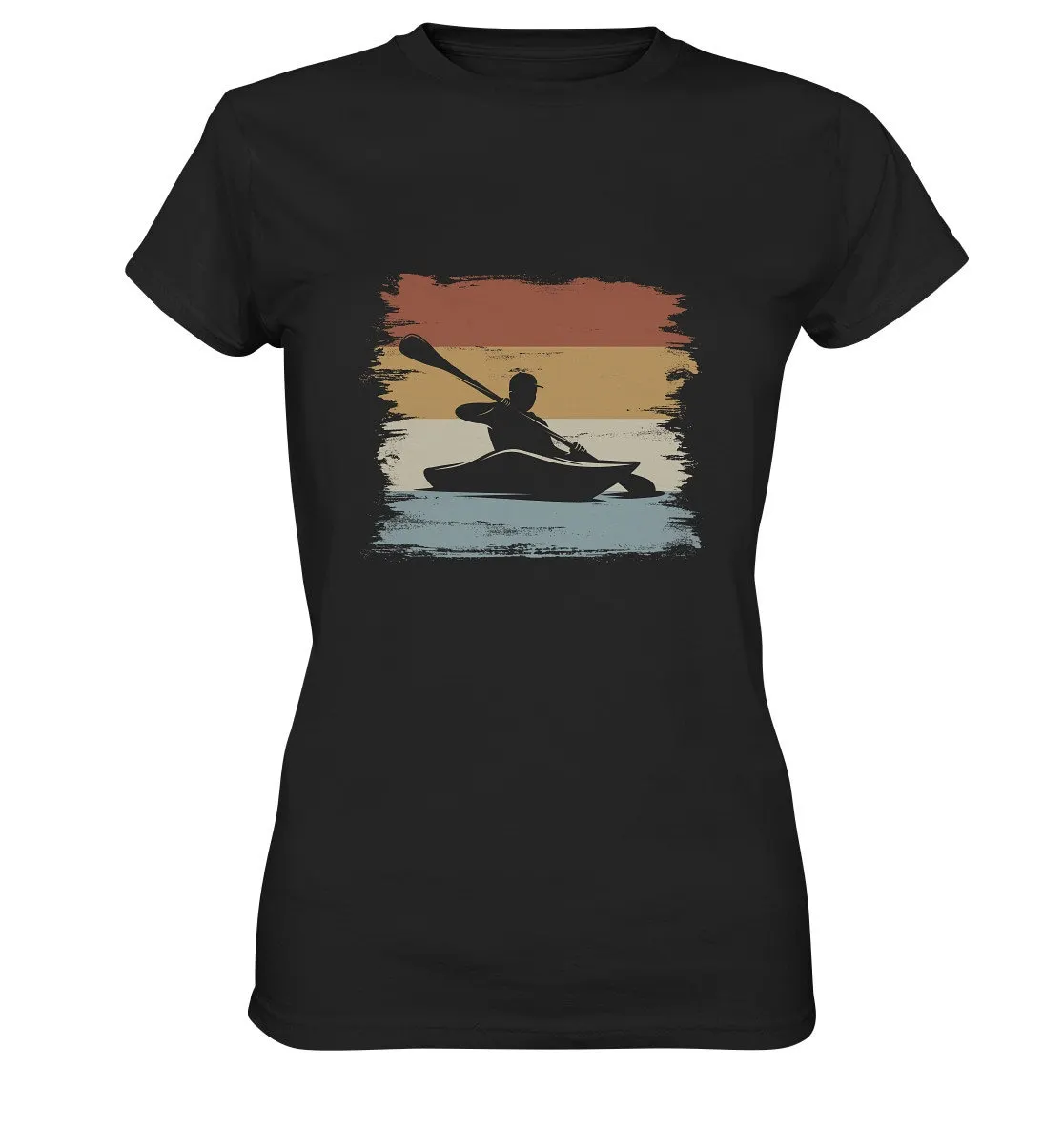 Kayakers Distressed Retro Vintage Kayak T Shirt