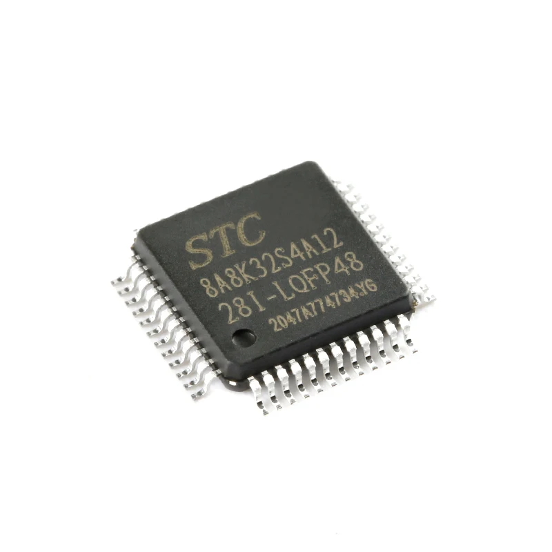 Free shipping  STC8A8K32S4A12-28I-LQFP48 1T 8051MCU   10PCS